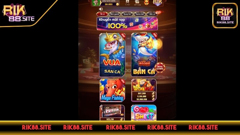 Sơ lược game bắn cá RIK88 đẳng cấp